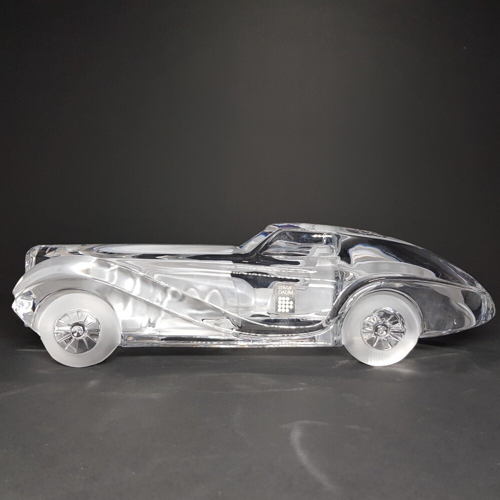 Daum Nancy France Coupe Rivera Crystal Car Sculpture Mid Century
