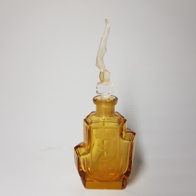 Hoffmann Czechoslovakian Nude Lady Acrobat Perfume bottle 1930s
