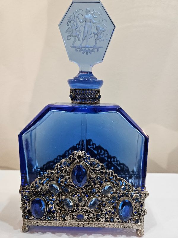 Josef Schmidt Art Deco  Perfume Bottle 1920s Czechoslovakia Hoffmann