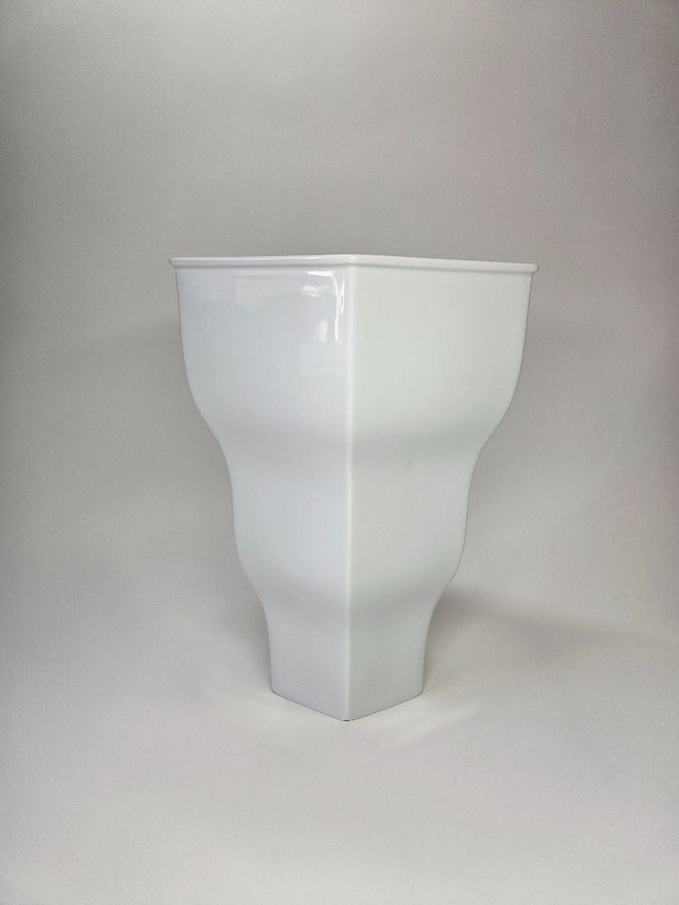 White Elegant  Porcelain Vase by Rosenthal 1960s