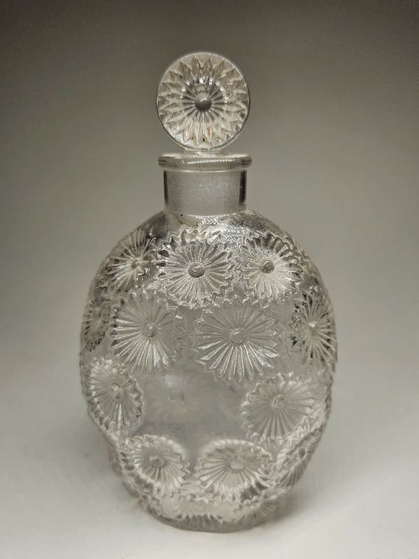 French Rene Lalique Rose Perfume Bottle Art Deco 1930s
