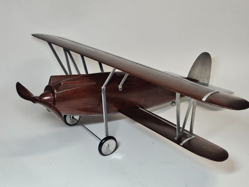 Large Aircraft from 1920s Germany Art Deco Wood and Aluminum