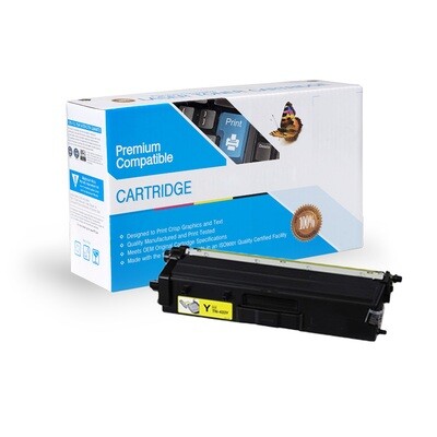 BROTHER TN433Y COMPATIBLE HIGH YIELD YELLOW TONER CARTRIDGE