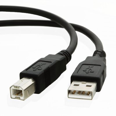 USB 2.0 A to B Cable, 6ft