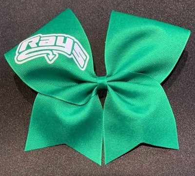 Big Green Bow with White Rays