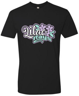 Next Level Black T-shirt (Lilac)