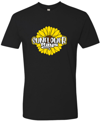 Next Level Black T-shirt (Sunflower)
