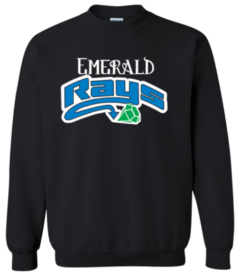 Gildan Black Sweatshirt (Emerald)