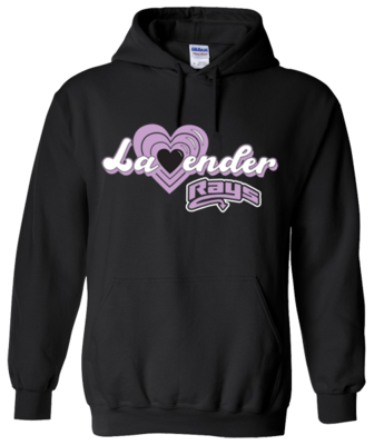 Gildan Black Hoodie (Lavender)