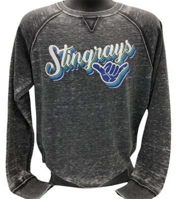 Stingrays Vintage GRAY Crewneck Sweatshirt