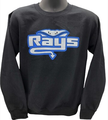 Rays Combo Logo Black Sweatshirt