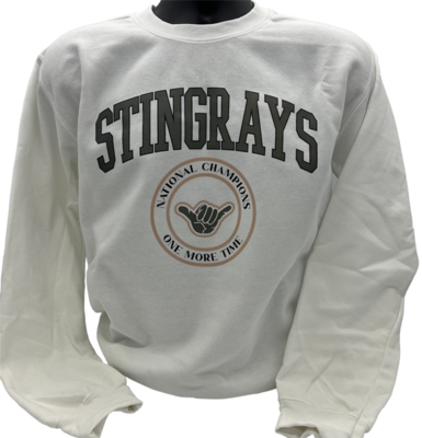 Stingrays White Crewneck Sweatshirt