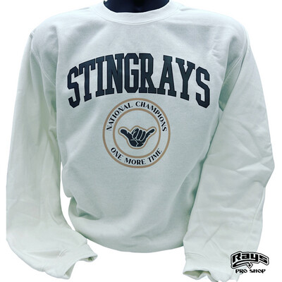 Stingrays White Crewneck Sweatshirt