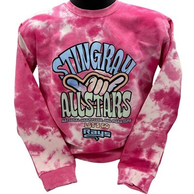 Stingray Allstars Tie Dye Pink Sweatshirt