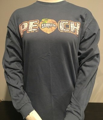 Peach Distressed LS T-shirt Unisex