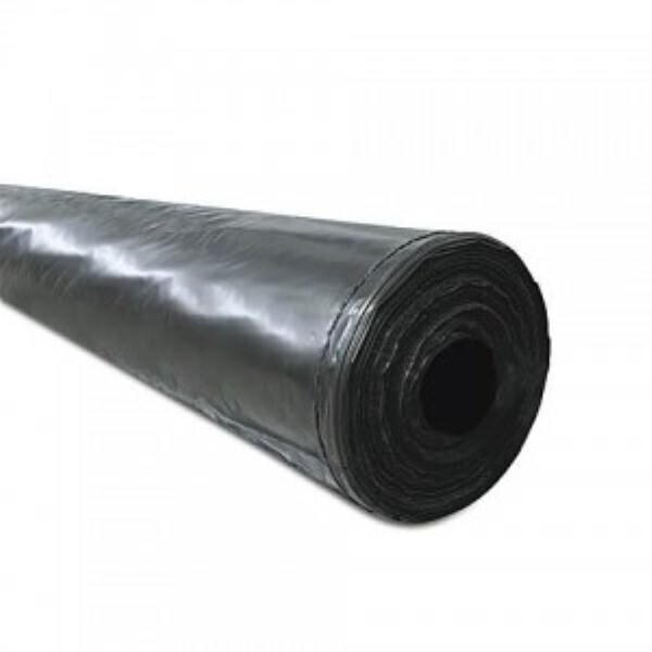 Plėvelė polietileno juoda 200 mikr 6 x 25 m (150kv.m)