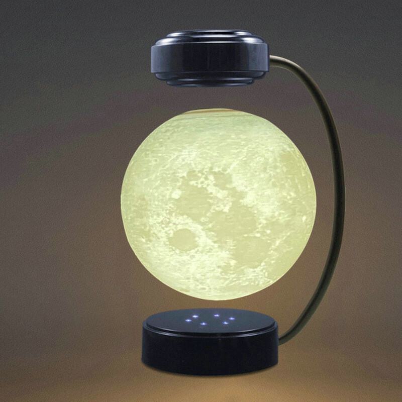 &quot;Creative 3D Moon Atmosphere Levitation Night Light: Home and Office Moonlight Gift Ornament&quot;