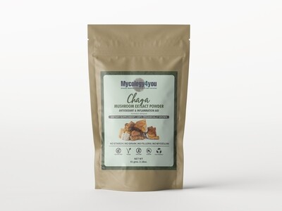 Organic Siberian Chaga mushroom extract powder.