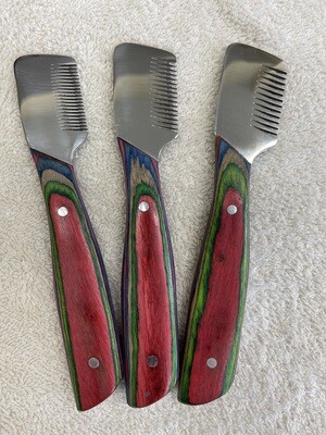 Groomer.dk Rainbow Edition Stripping Knife Set - Slant Tooth
