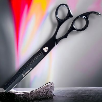 Groomer.dk Black Satin Basic Thinner Scissor- 7.5 Inch
