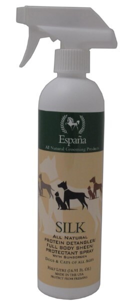 Espana Silk Natural Detangler &amp; Protectant Spray with Sunscreen for Dogs and Cats