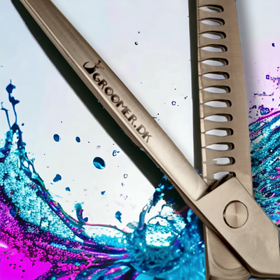 Groomer.dk Blue Stone Chunker Straight - 7 Inch