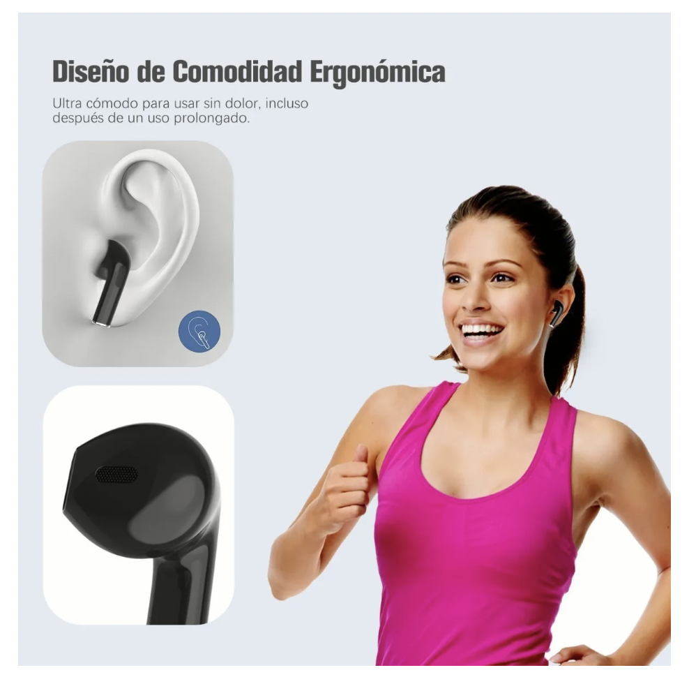 Audífonos In-ear Bluetooth Auriculares 1hora Aut119