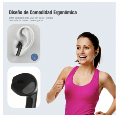 Audífonos In-ear Bluetooth Auriculares 1hora Aut119