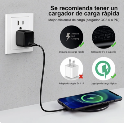Cargador Inalambrico Base Carga Rápida Iq Universal Gar151