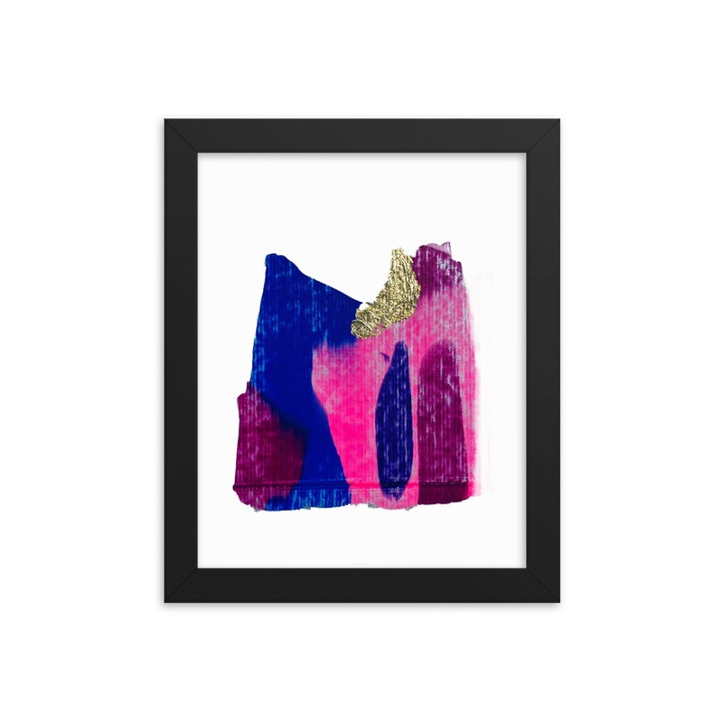 Deconstructed Bisexual Flag - Framed Poster