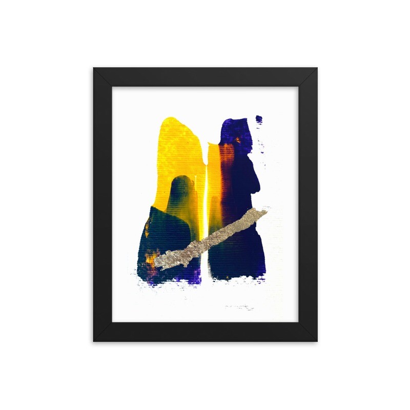 Deconstructed Non-binary Flag - Framed Poster