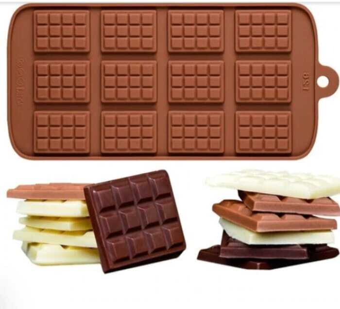 CHOCOLATE BAR MOULD 5 x 2 CROSSED - Savy Goiseau