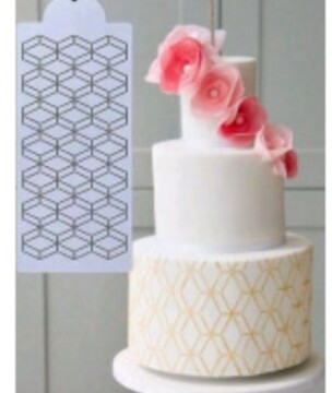 Geometric Cake Stencils