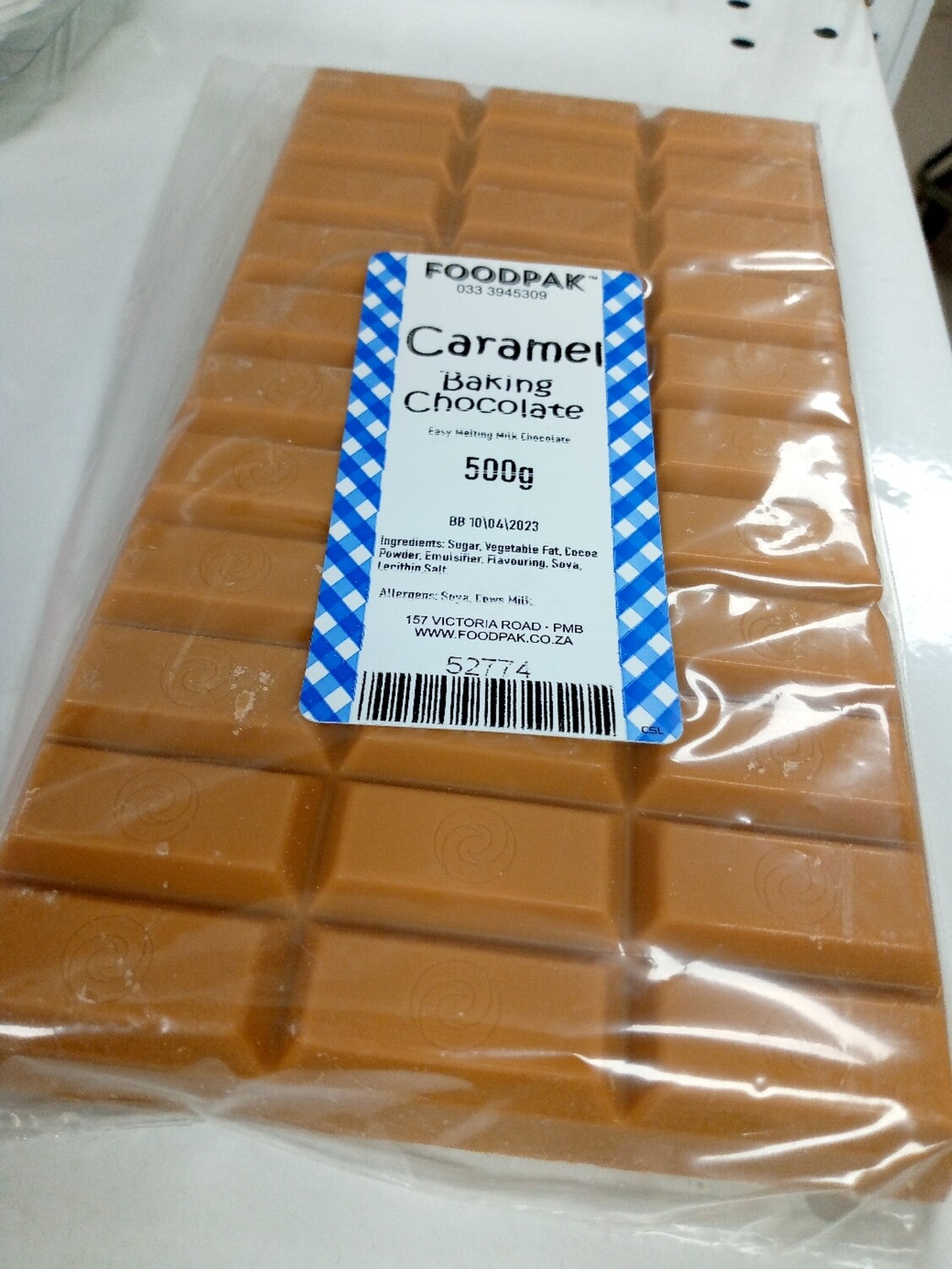 caramel baking chocolate 500g