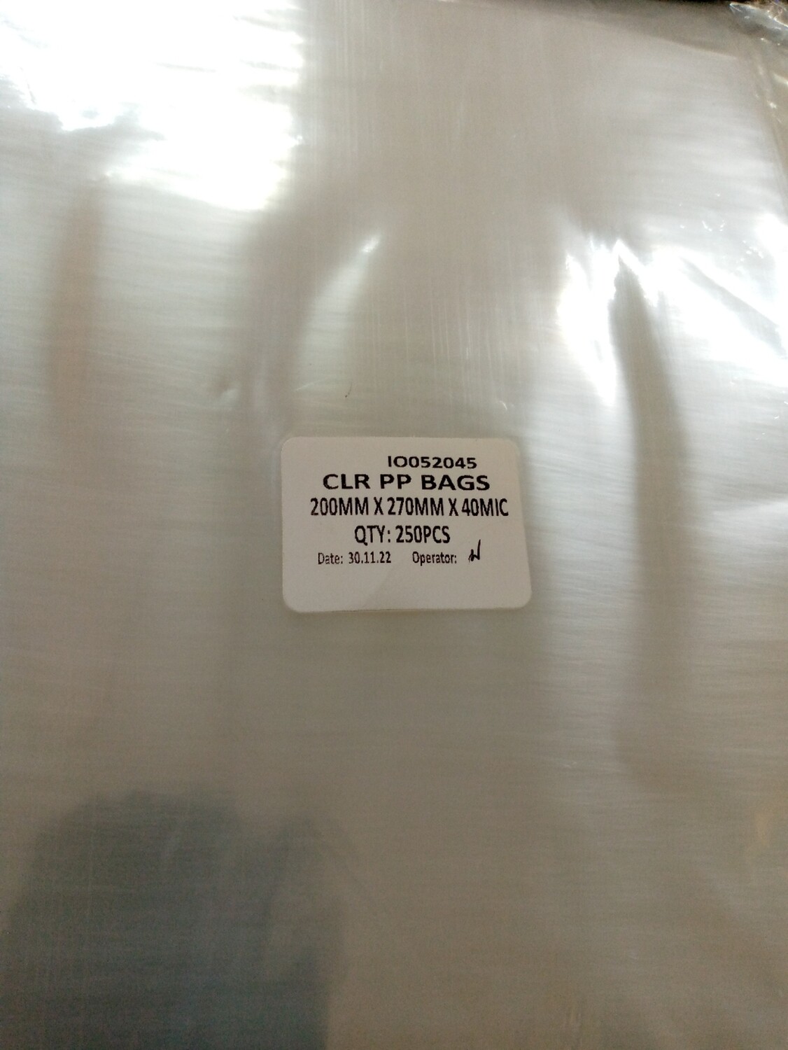 cillophane  packaging plastic 200×270×40mm