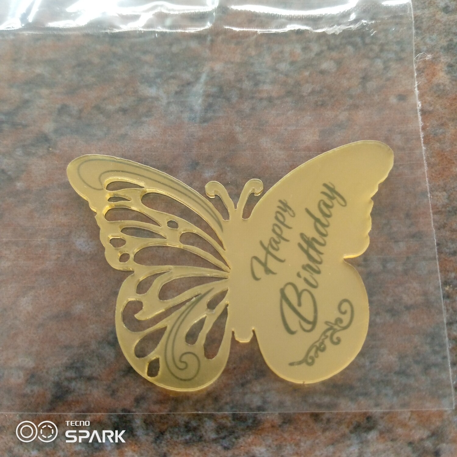 butterfly happy birthday disk
