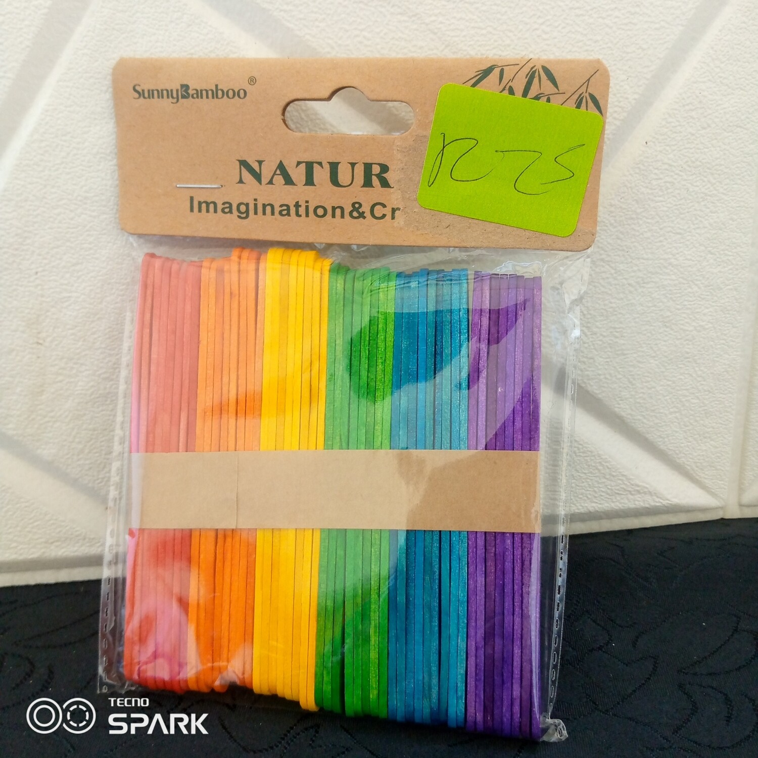 ice cream coloured sticks 50 units 11cmx11cm
