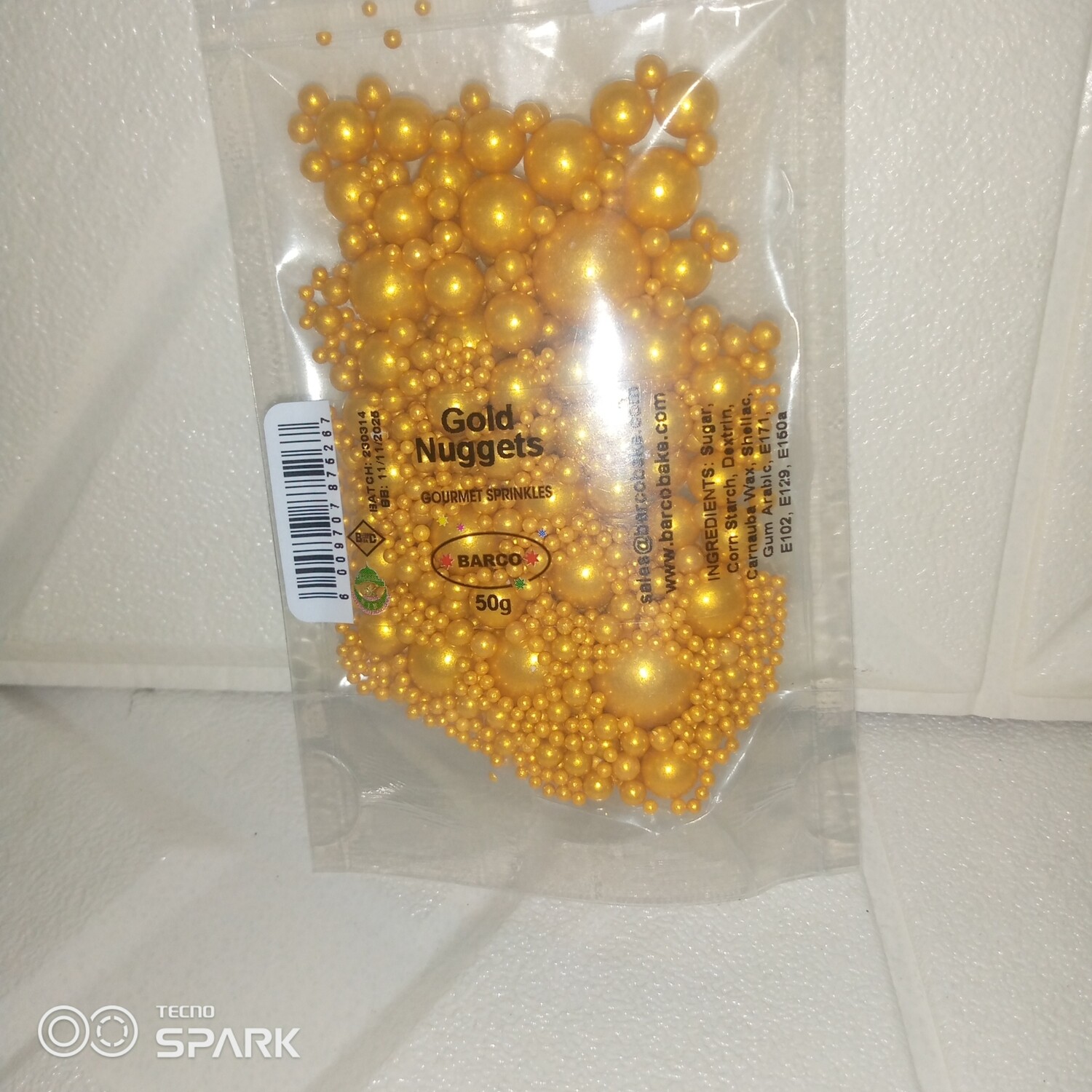 gold mixed sprinkle 50g barco