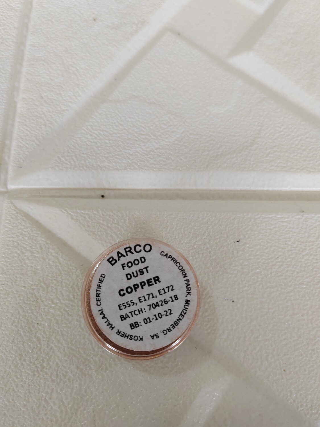 Copper food dust