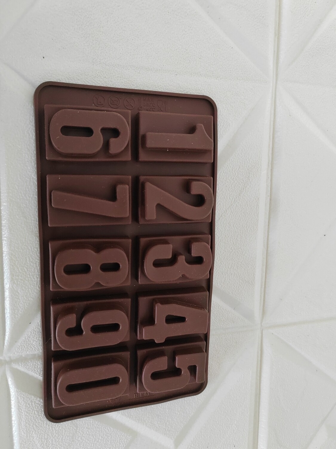 Numbers chocolate mould