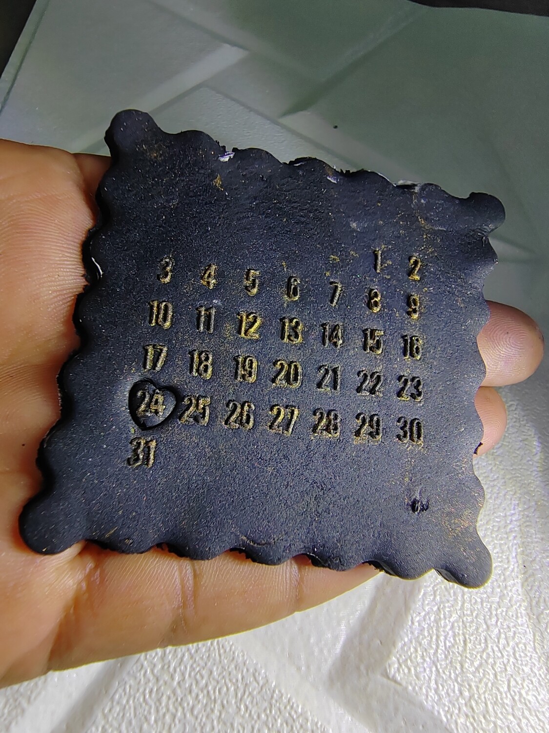 Calendar embosser
