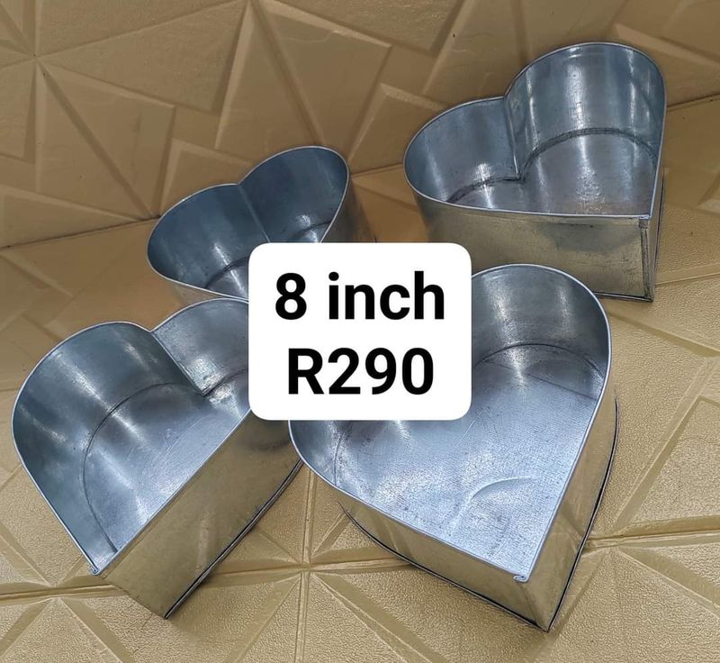 8 inch heart combo ( 4pans)