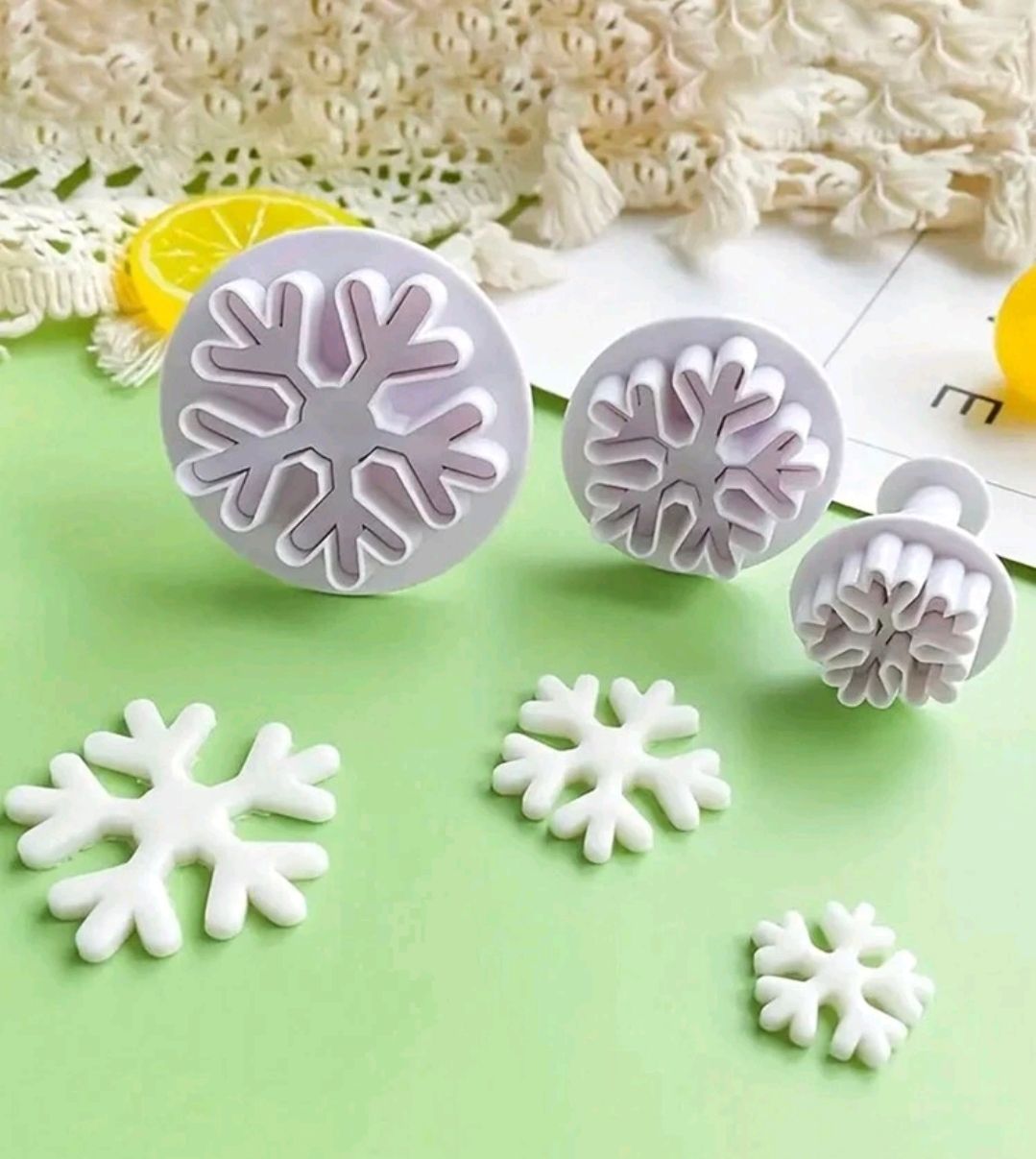 Snowflake spring 3 pcs