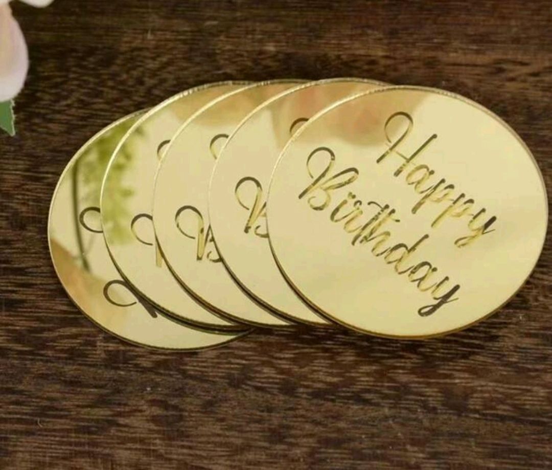 Acrylic cake disk
