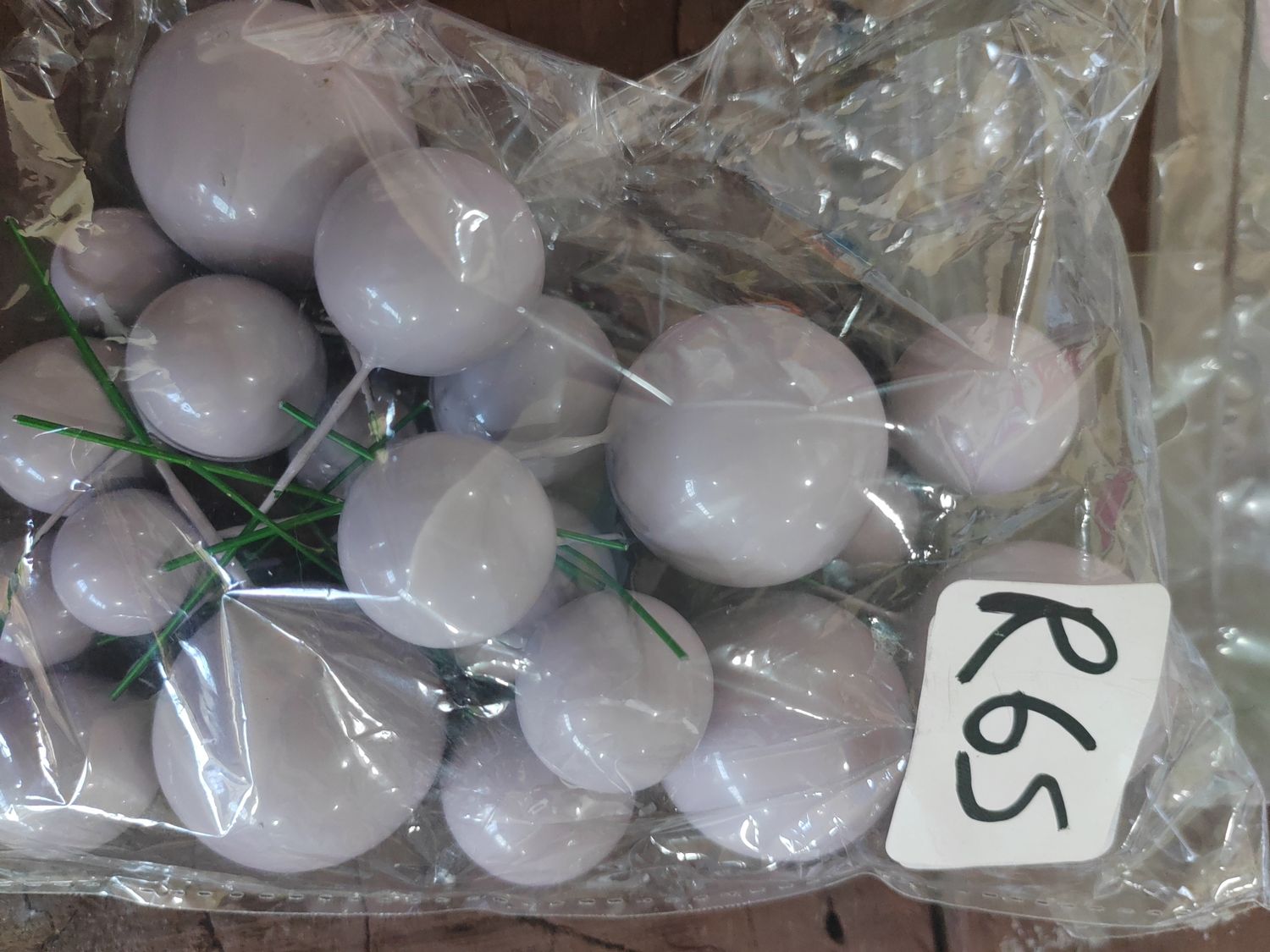 Dust purple faux balls