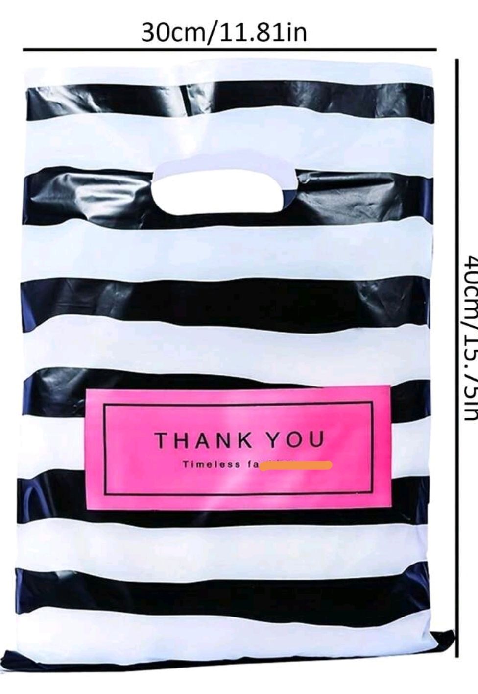 Thank you gift plastic bag 100pcs