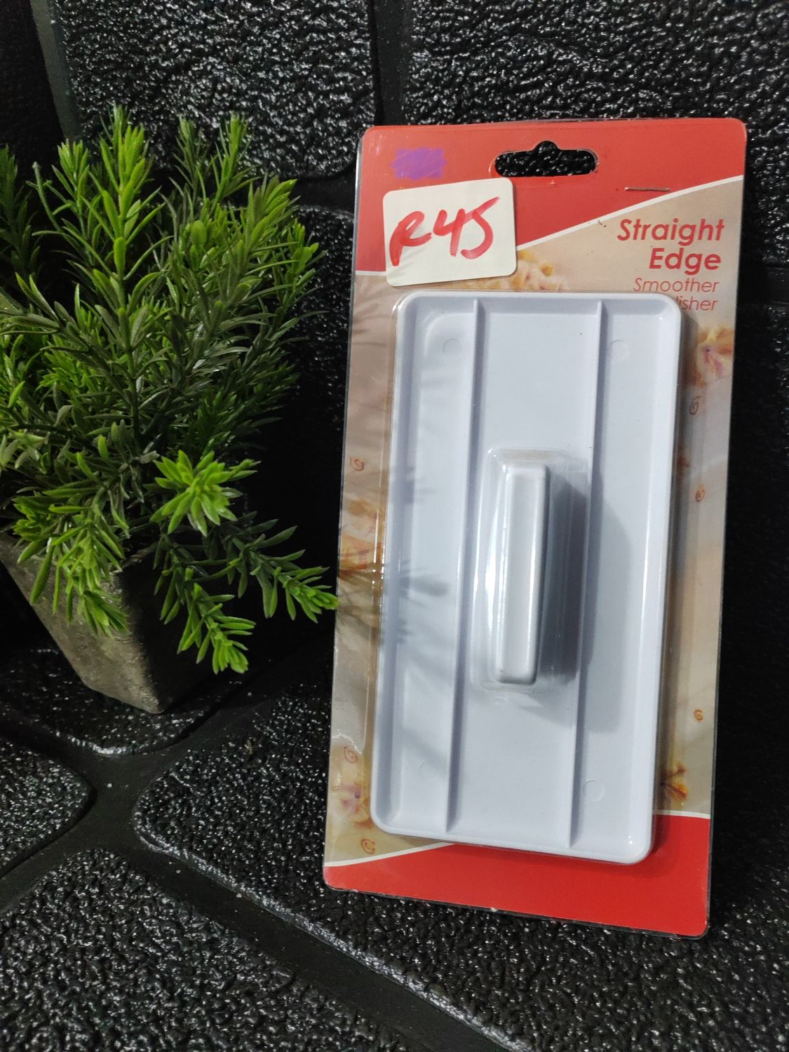 Fondant smoother straight edges polisher