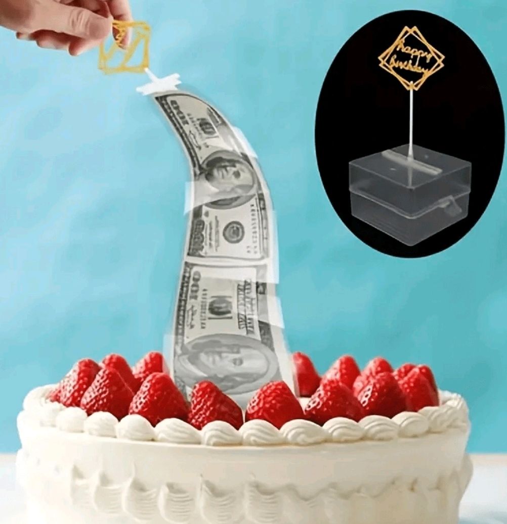 Happy Birthday cake Pull up money