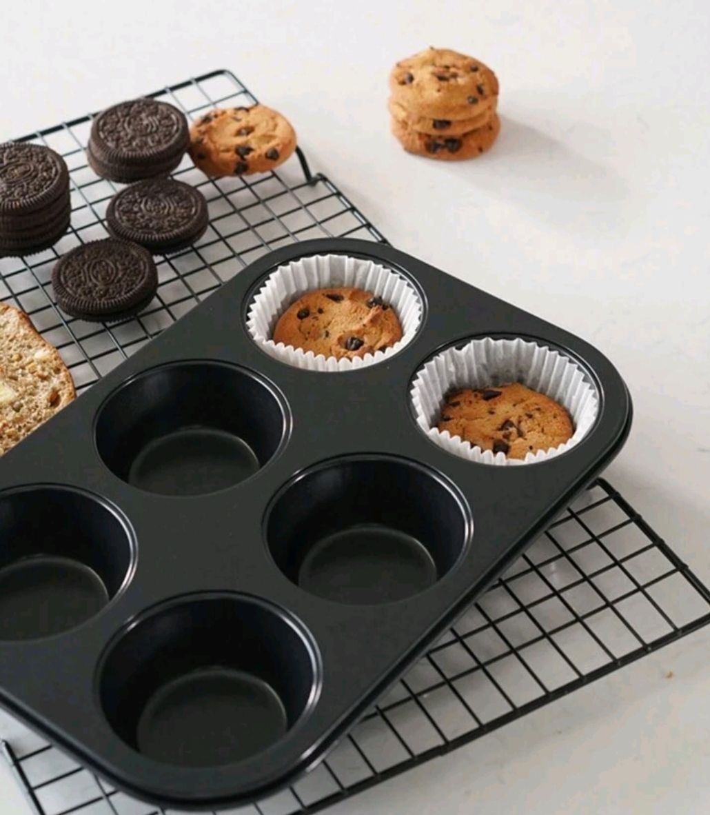 6 cup cake nonstick pan