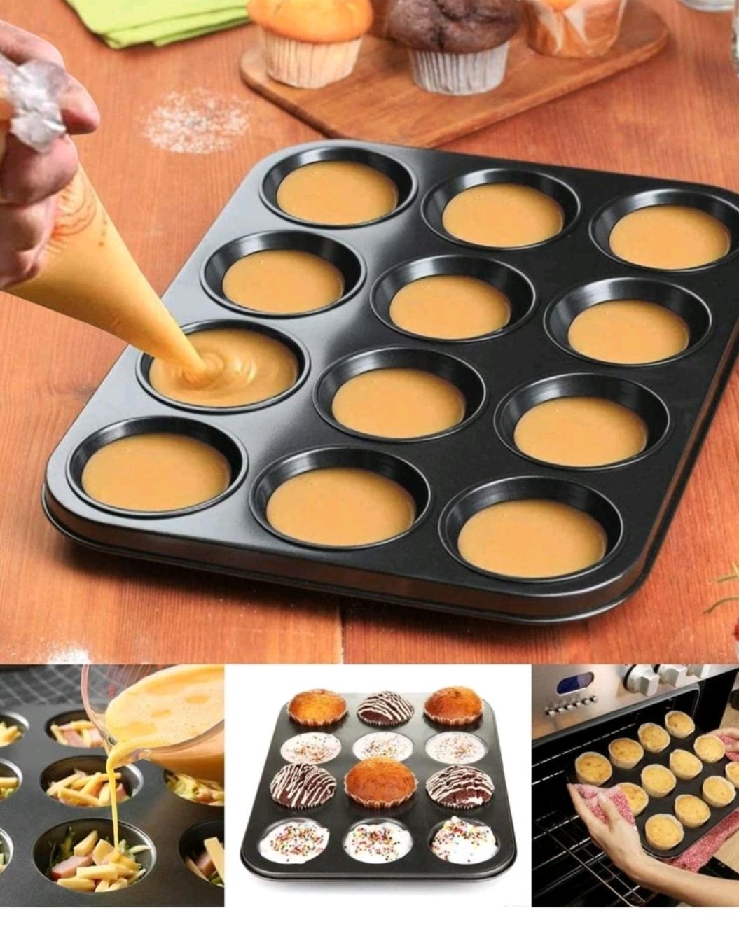 12 cup cake /muffins pan nonstick
